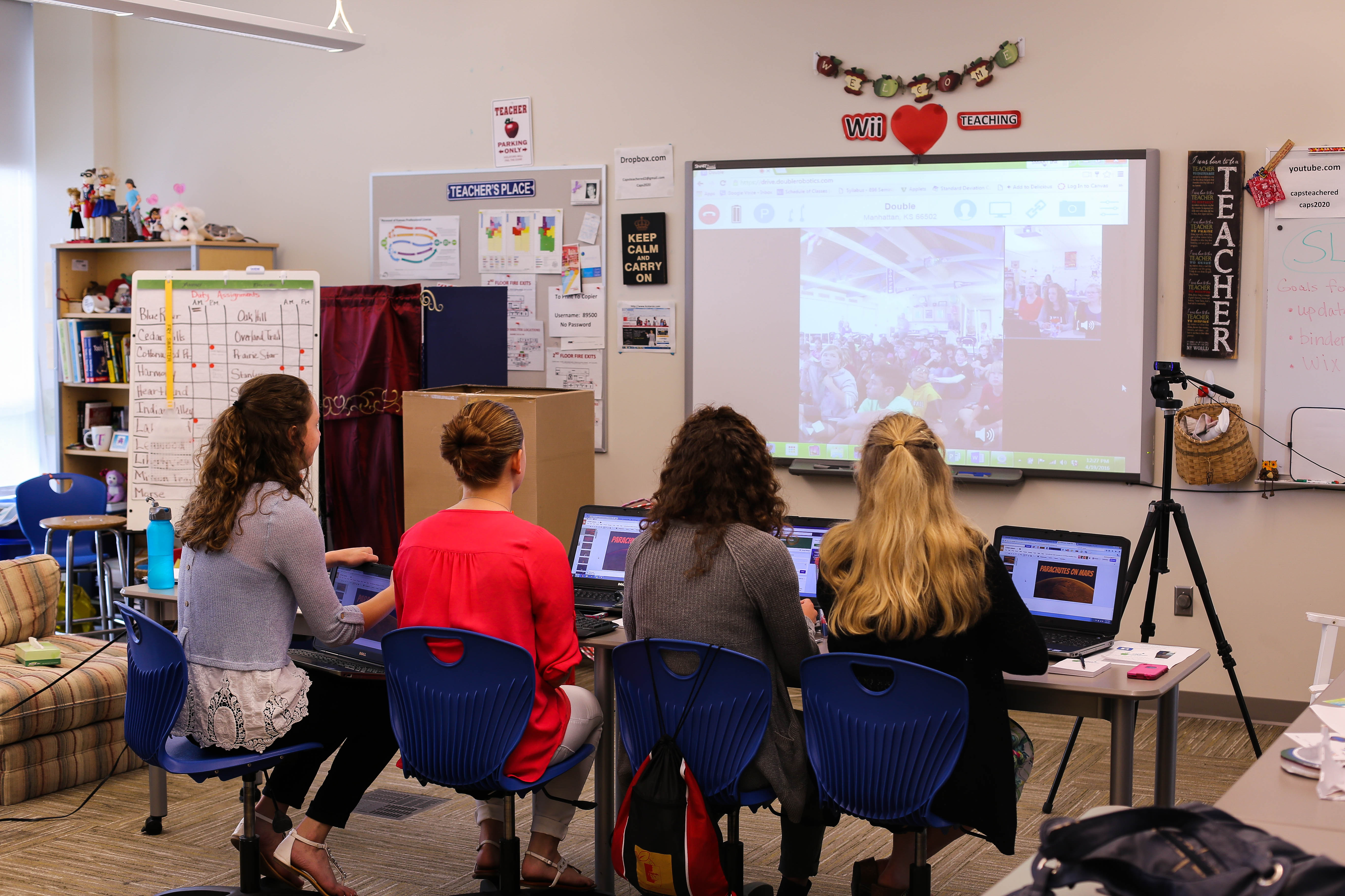 Educators learn about new technology Blue Valley CAPS